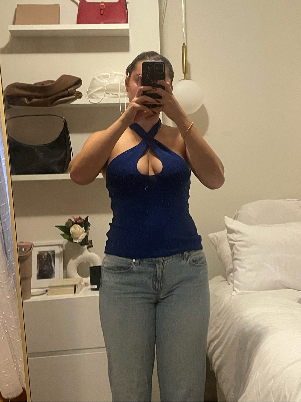 Blue Going Out Top